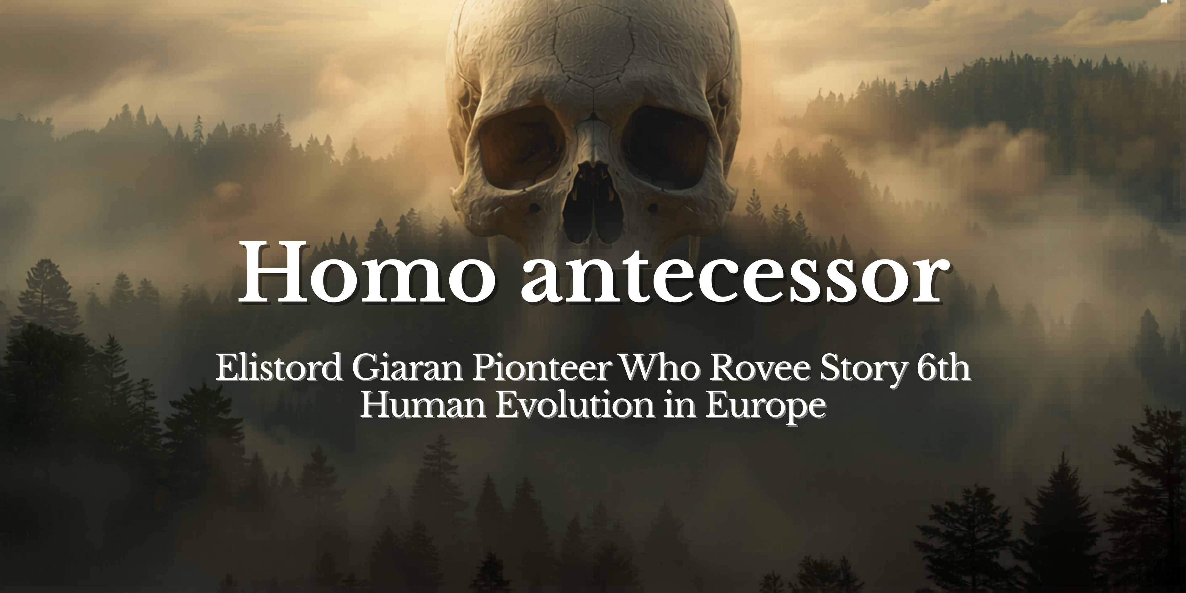 Homo antecessor: The Ancient Pioneer Who Rewrote the Story of Human Evolution in Europe